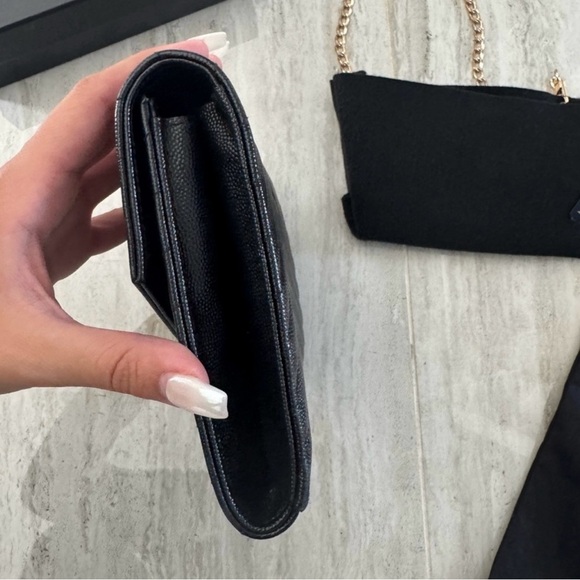 Saint Laurent Leather Clutch - Picture 3 of 5